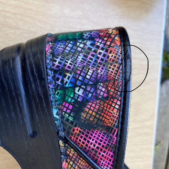 Dansko Wm’s Professional Stained Glass Clog Mules In Multicolor Sz 41 EU - Picture 16 of 16